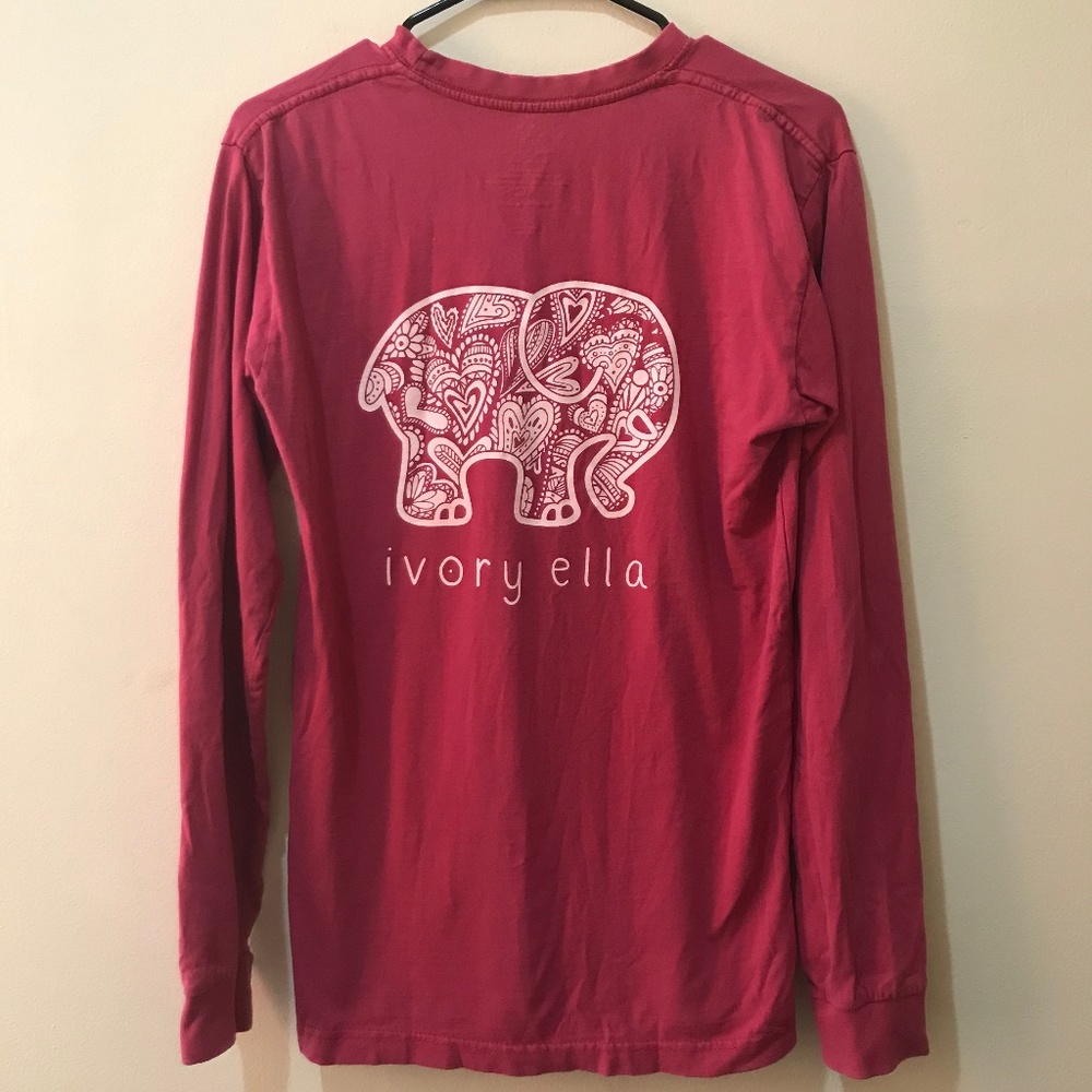 *AUTHENTIC IVORY ELLA* Red Heart Print